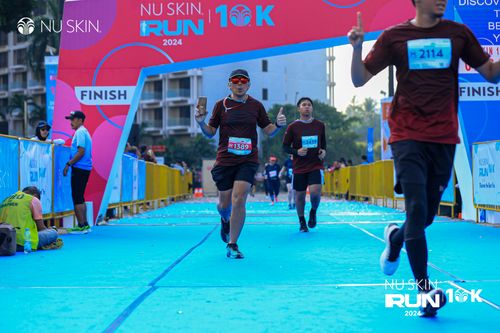 Race photo from Nu Skin Run 10K
