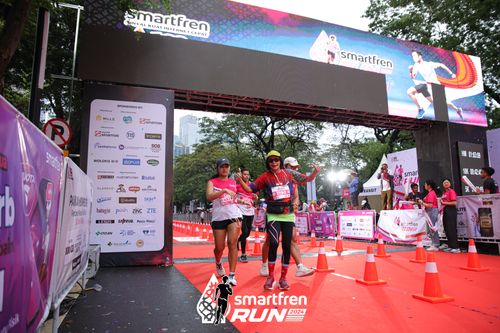 Race photo from Smartfren Run 2024