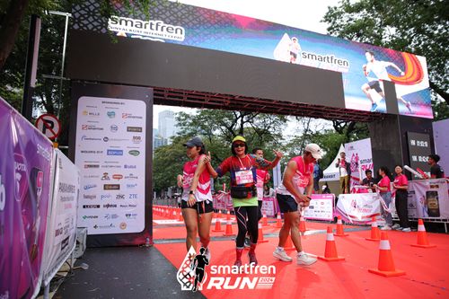 Race photo from Smartfren Run 2024
