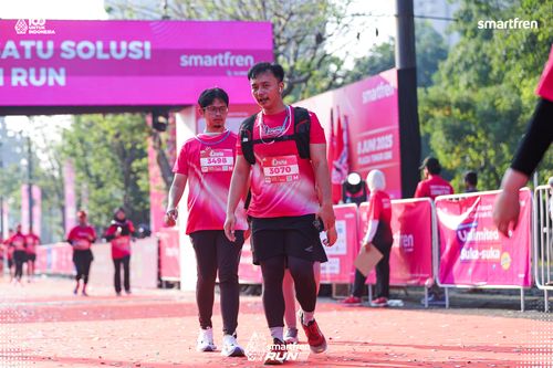 Race photo from Smartfren Run 2025 