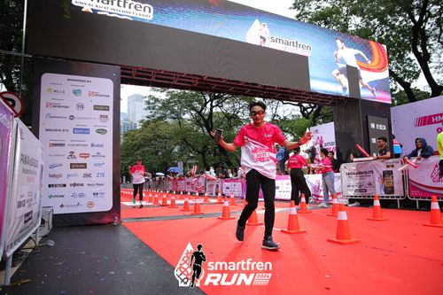Race photo from Smartfren Run 2024