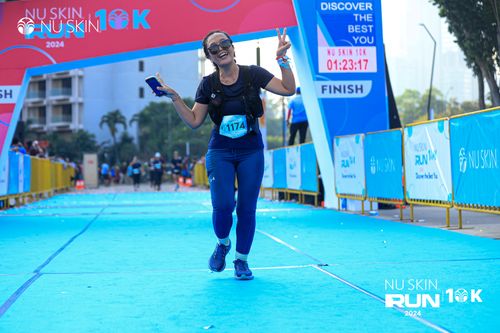 Race photo from Nu Skin Run 10K