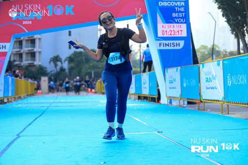 Race photo from Nu Skin Run 10K