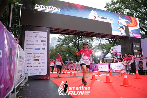 Race photo from Smartfren Run 2024