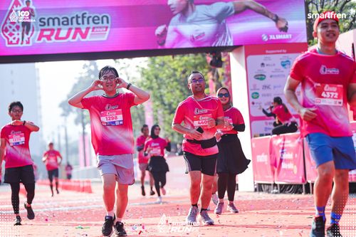 Race photo from Smartfren Run 2025 