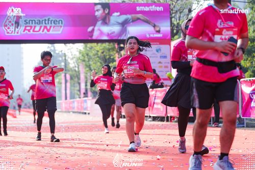 Race photo from Smartfren Run 2025 