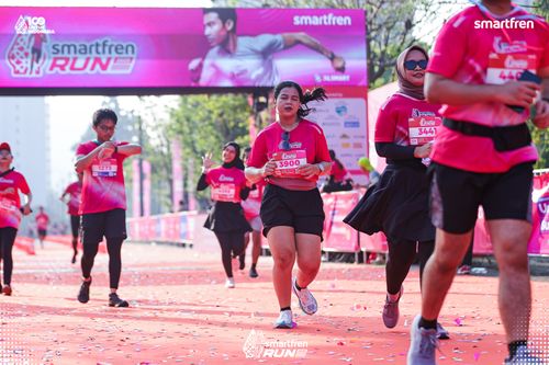 Race photo from Smartfren Run 2025 