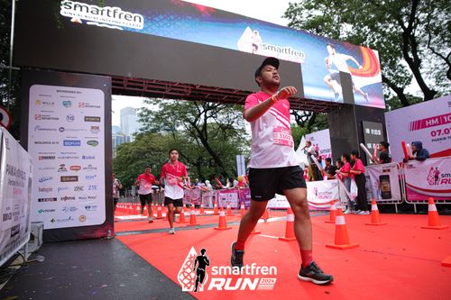 Race photo from Smartfren Run 2024