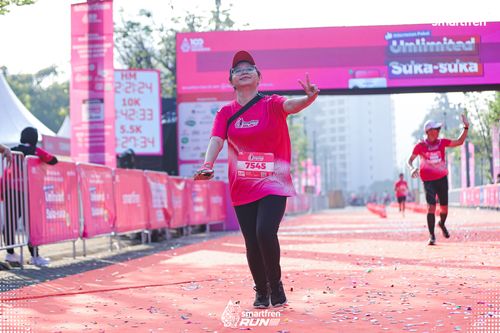 Race photo from Smartfren Run 2025 