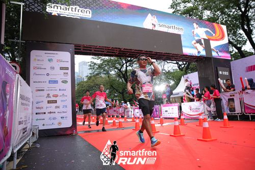 Race photo from Smartfren Run 2024