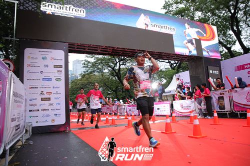 Race photo from Smartfren Run 2024