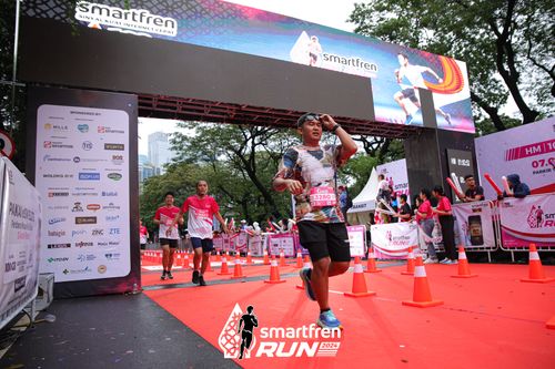Race photo from Smartfren Run 2024