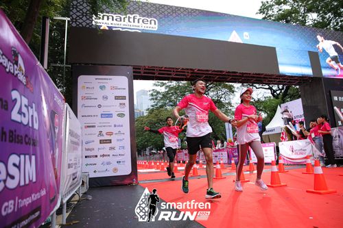 Race photo from Smartfren Run 2024