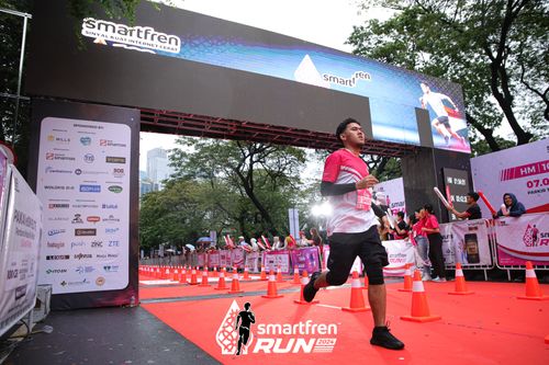Race photo from Smartfren Run 2024