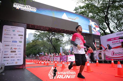 Race photo from Smartfren Run 2024