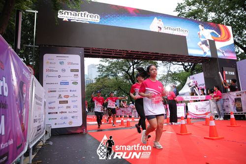 Race photo from Smartfren Run 2024