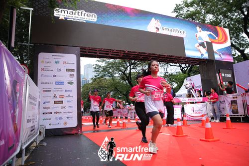 Race photo from Smartfren Run 2024