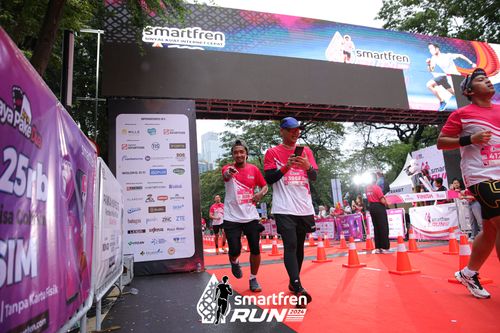 Race photo from Smartfren Run 2024