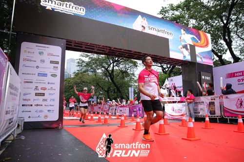 Race photo from Smartfren Run 2024