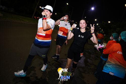 Race photo from PIK NITE RUN 2025