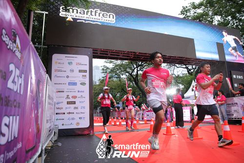 Race photo from Smartfren Run 2024