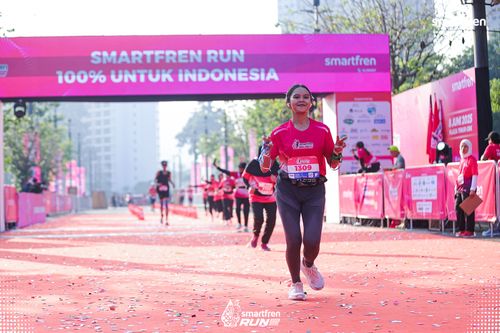 Race photo from Smartfren Run 2025 