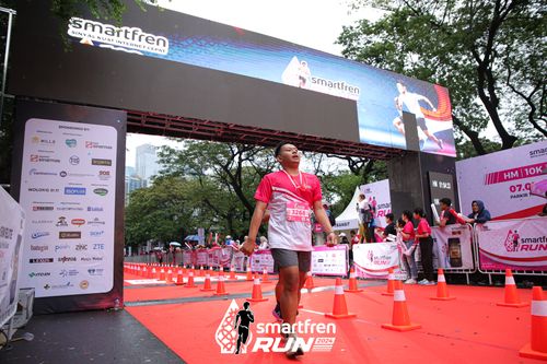 Race photo from Smartfren Run 2024