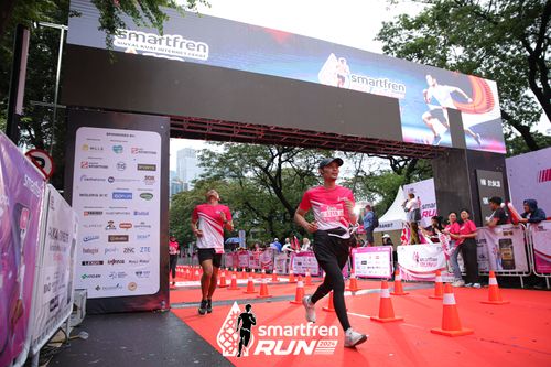 Race photo from Smartfren Run 2024
