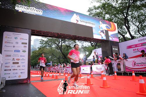 Race photo from Smartfren Run 2024
