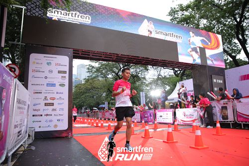 Race photo from Smartfren Run 2024