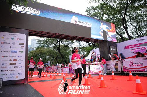 Race photo from Smartfren Run 2024