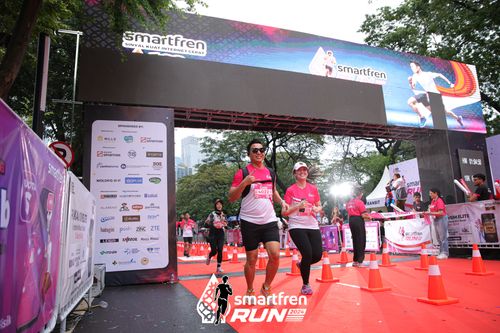 Race photo from Smartfren Run 2024