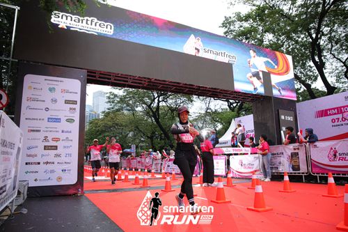 Race photo from Smartfren Run 2024