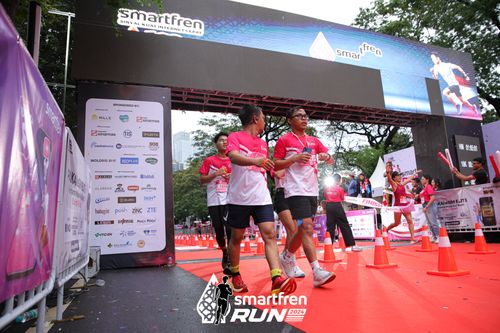 Race photo from Smartfren Run 2024