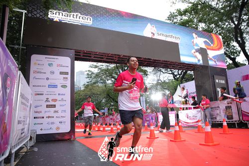 Race photo from Smartfren Run 2024