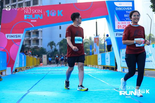 Race photo from Nu Skin Run 10K