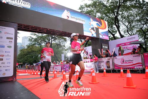 Race photo from Smartfren Run 2024