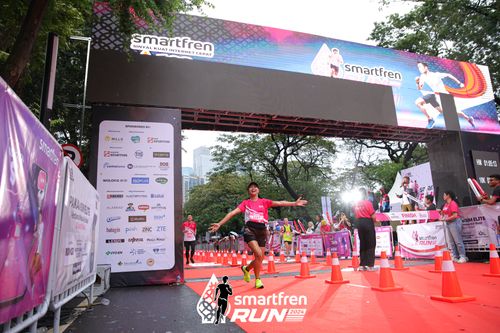 Race photo from Smartfren Run 2024