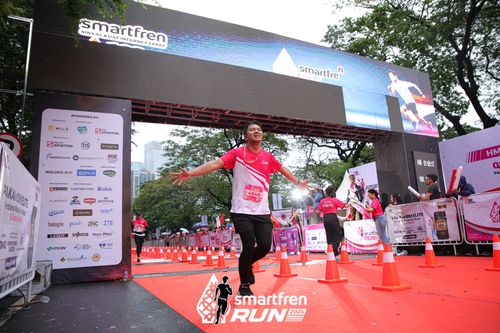 Race photo from Smartfren Run 2024