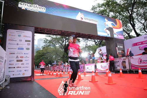 Race photo from Smartfren Run 2024