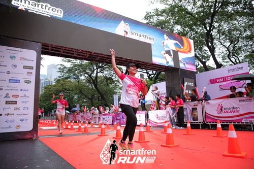 Race photo from Smartfren Run 2024