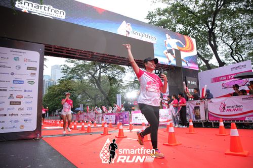 Race photo from Smartfren Run 2024
