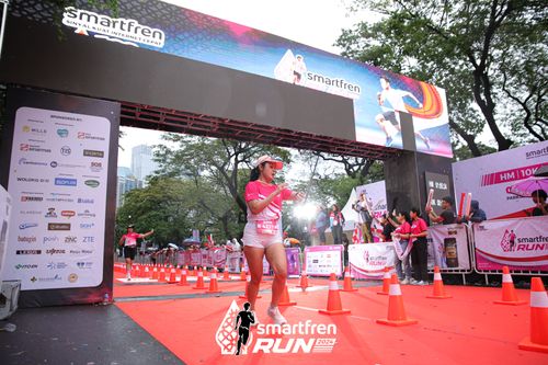 Race photo from Smartfren Run 2024