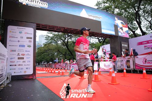 Race photo from Smartfren Run 2024
