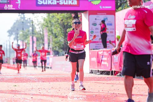 Race photo from Smartfren Run 2025 