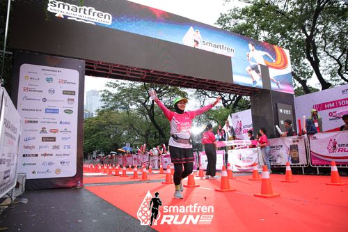 Race photo from Smartfren Run 2024