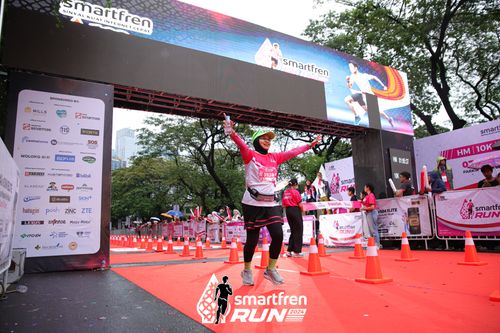 Race photo from Smartfren Run 2024