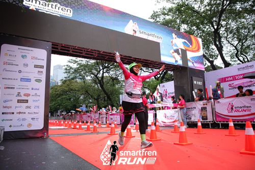 Race photo from Smartfren Run 2024
