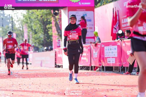 Race photo from Smartfren Run 2025 