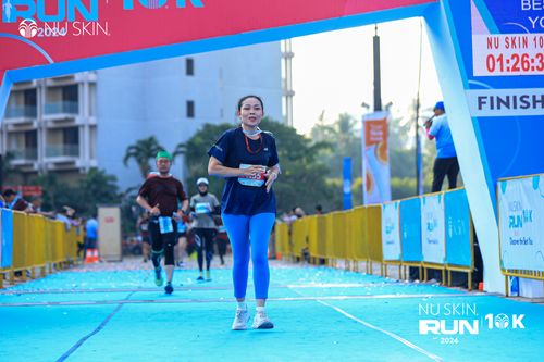 Race photo from Nu Skin Run 10K